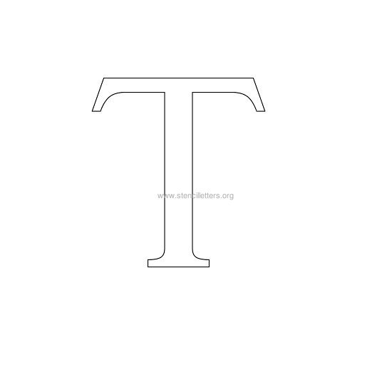 greek wall stencil letter t