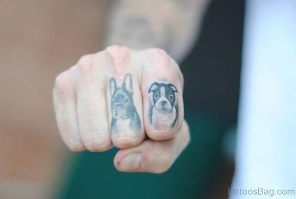 19 Cute Dog Tattoos On Finger