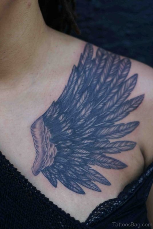 Elegant Wing Tattoo