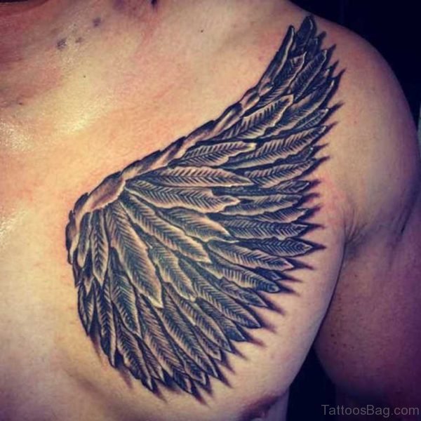 Evil Angel Wing Tattoo