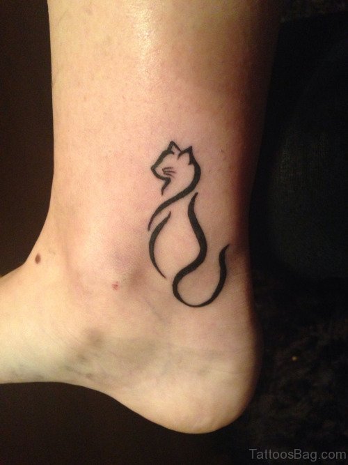 30 Best Fancy Cat Tattoos On Ankle