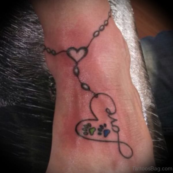 54 Adorable Heart Tattoo On Ankle