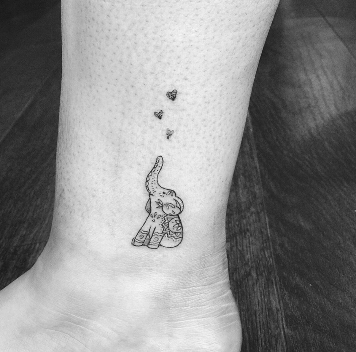 40+ Trending Elephant Tattoo Designs For Ankle