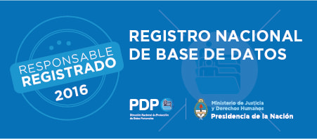 Certificado de registro nacional de base de datos