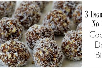 3 Ingredient No Bake Coconut Date Bites Recipe