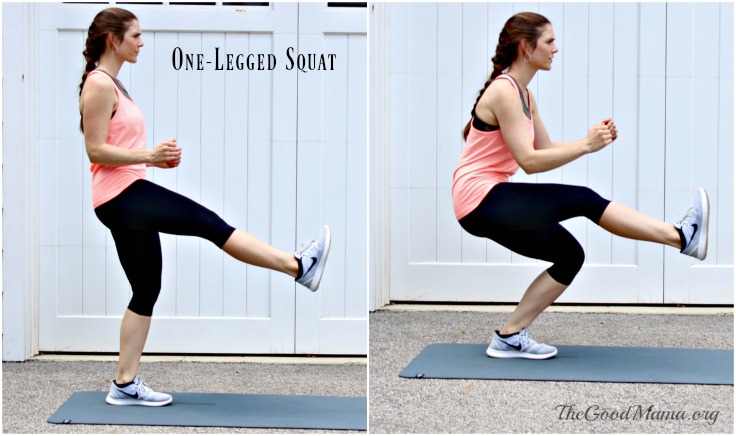 Balance Exercises- one-legged squat