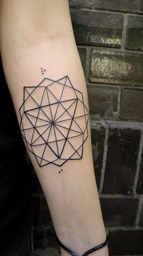 Triangle Geometric Tattoos