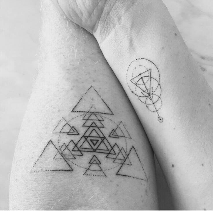 Triangle Geometric Tattoos