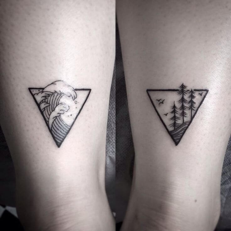 Triangle Geometric Tattoos