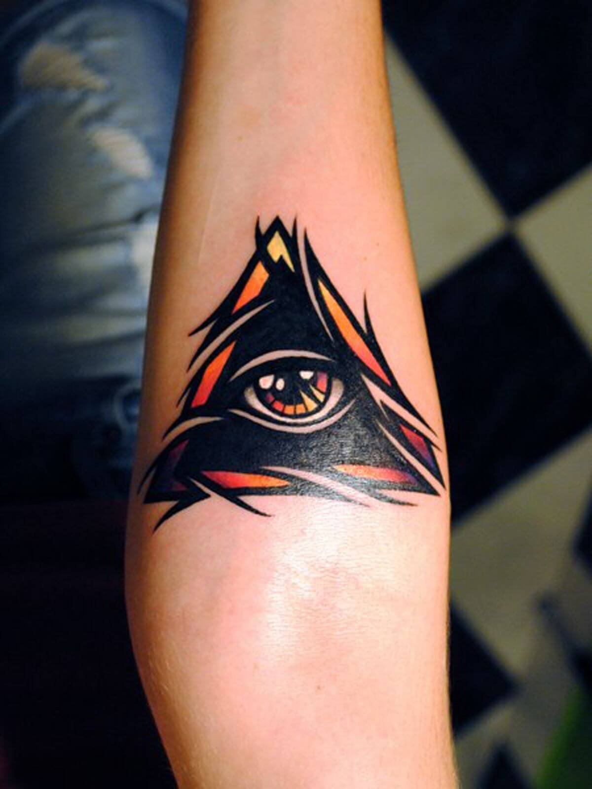 Triangle Geometric Tattoos