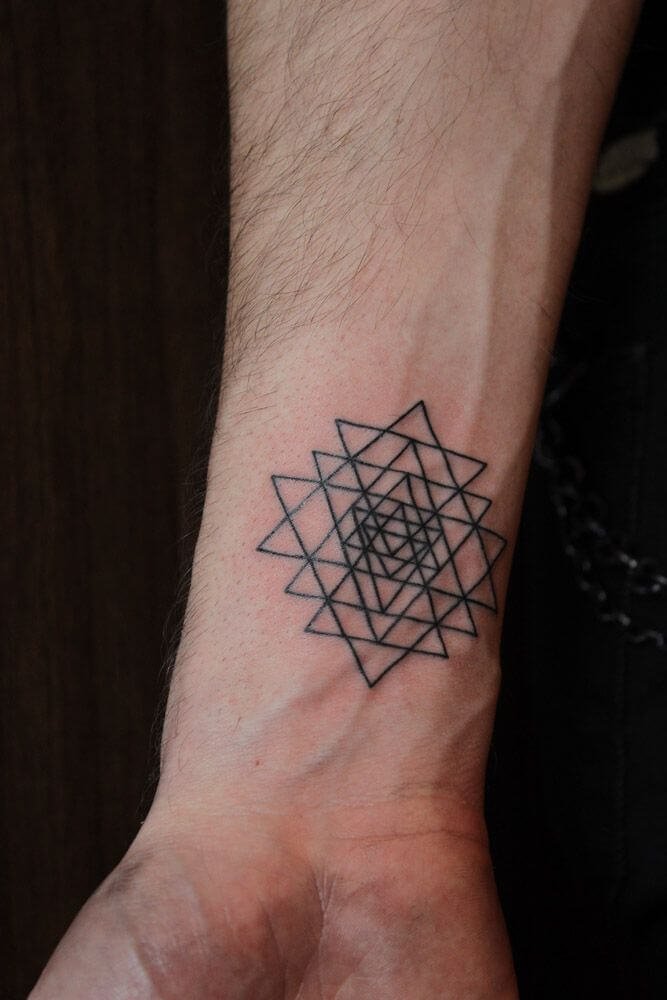 Triangle Geometric Tattoos