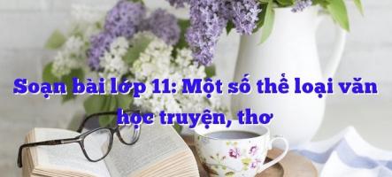 Bài soạn Một số thể loại văn học: Thơ, truyện (Ngữ Văn 11) hay nhất