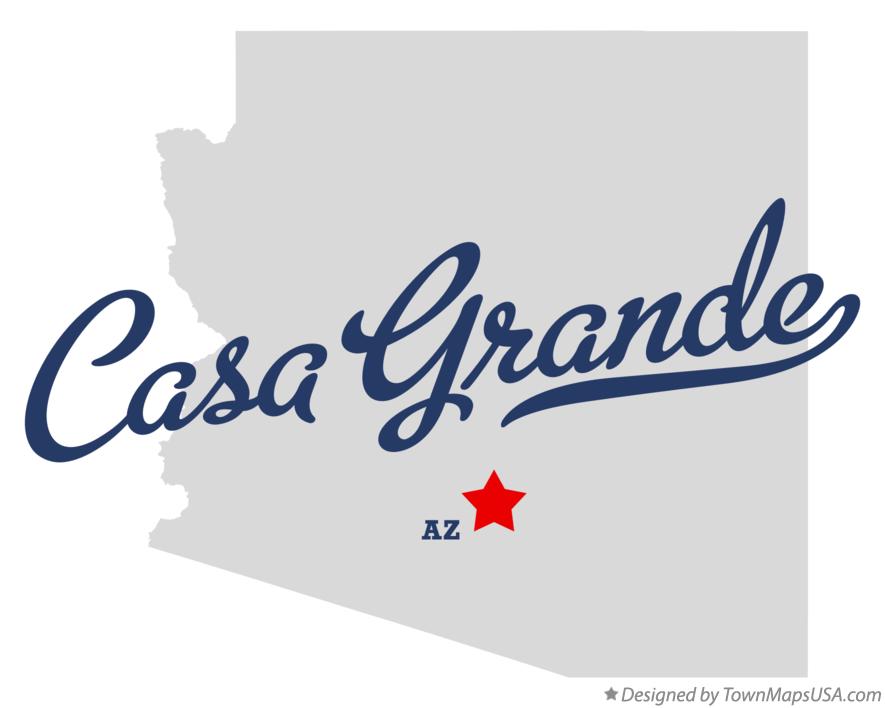 Map of Casa Grande Arizona AZ