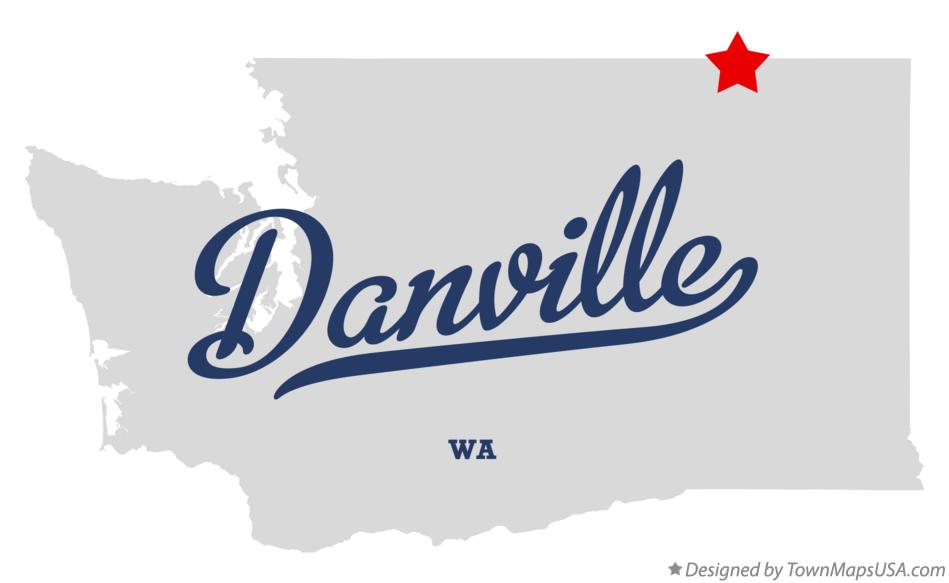 Map of Danville Washington WA