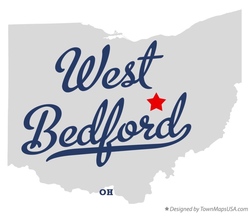 Map of West Bedford Ohio OH