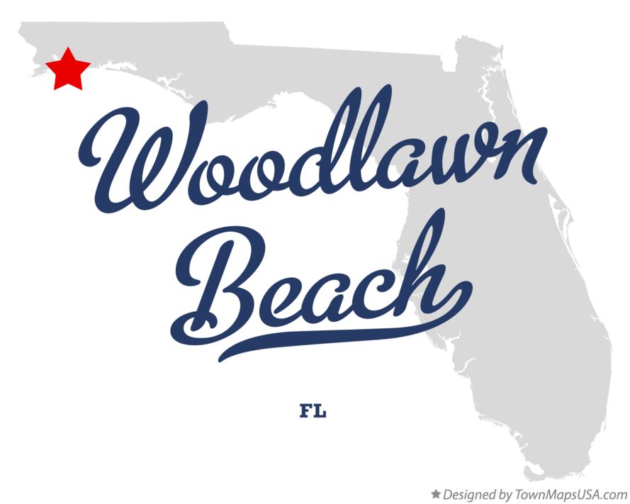 Map of Woodlawn Beach Florida FL