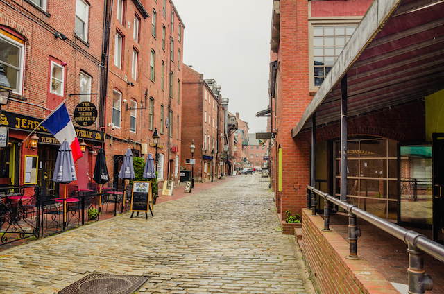 Old Port, Portland Maine, downtown