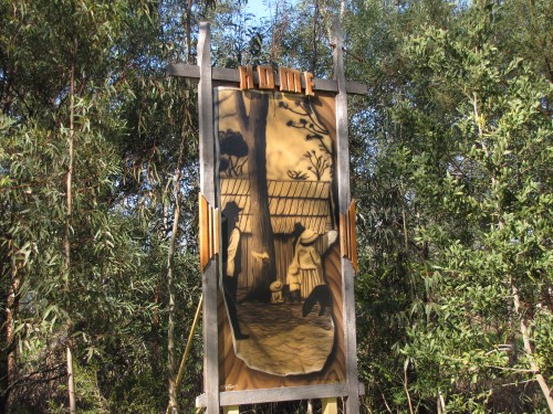 Art work at Laratinga Wetlands