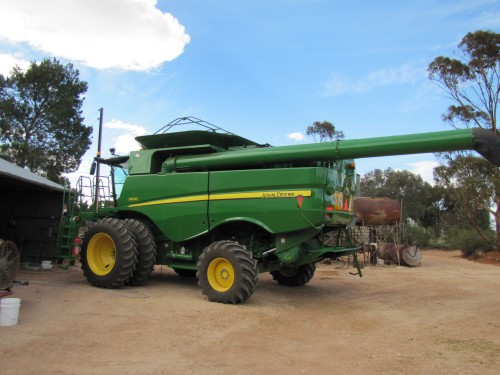 My nephew's header (for harvesting wheat)