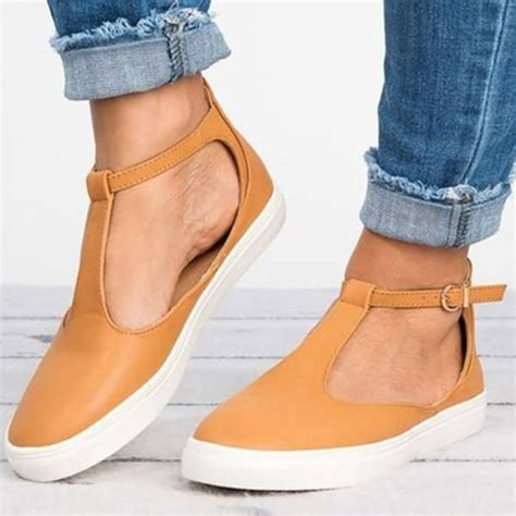 Fashion Women Closed Toe Flat Shoes – Lucklucy | Womens fashion shoes ...