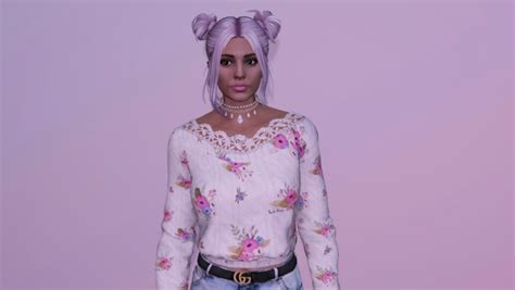 Double bun hairstyle for MP Female – GTA 5 mod