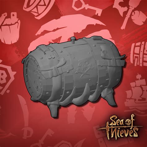 STL file SEA OF THIEVES Skeleton Gunpowder Barrel・3D printable model to ...