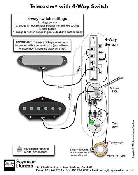 Seymour Duncan Telecaster Wiring Diagram | Seymour Duncan