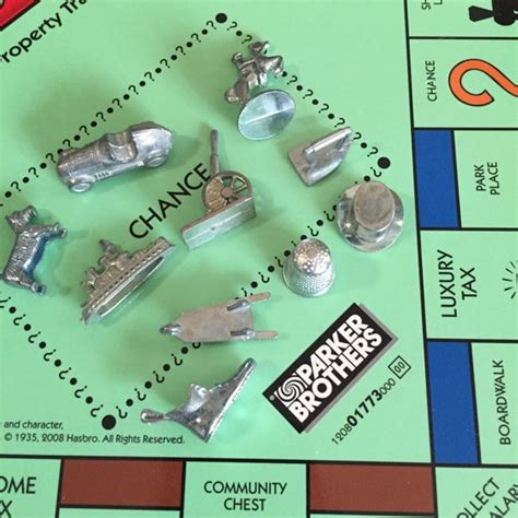 10 Monopoly Game pieces / Vintage Monopoly Game tokens for | Etsy