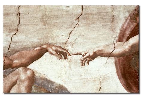 Reproduction Painting The creation of Adam - Michelangelo - Reproductions