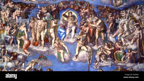 Michelangelo last judgement hi-res stock photography and images - Alamy