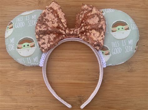 Baby Yoda Mickey Ears - The Child Star Wars Headband