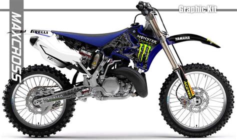 YAMAHA YZ125 YZ250 2002 2003 2004 2008 2014 MAXCROSS GRAPHICS FULL ...