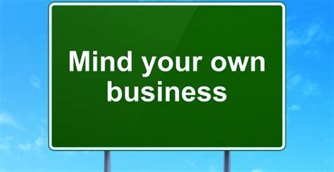 Mind Your Own Business: Meaning - Native Intonation