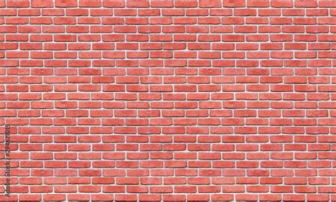 seamless red brick wall pattern or texture Stock Photo | Adobe Stock