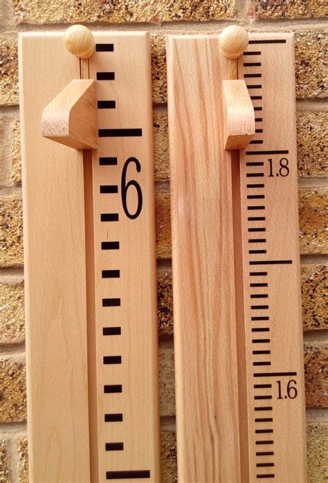 Handmade Wooden Growth / Height Chart, Children's Height Ruler, Unique ...