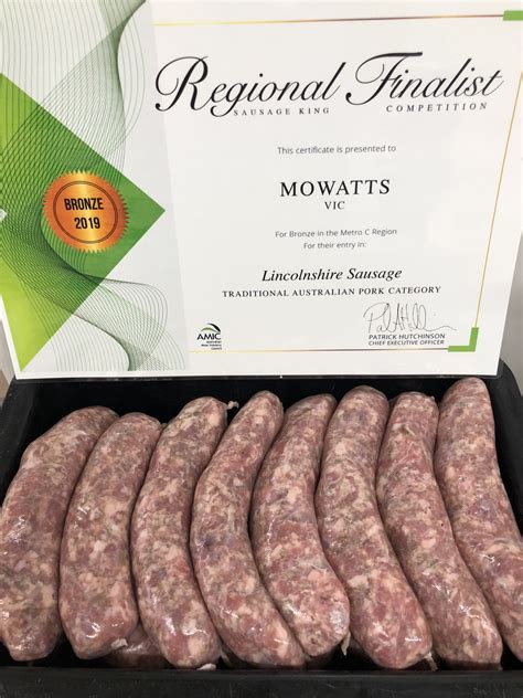 Lincolnshire Sausages (sausage king award) – Mowatt