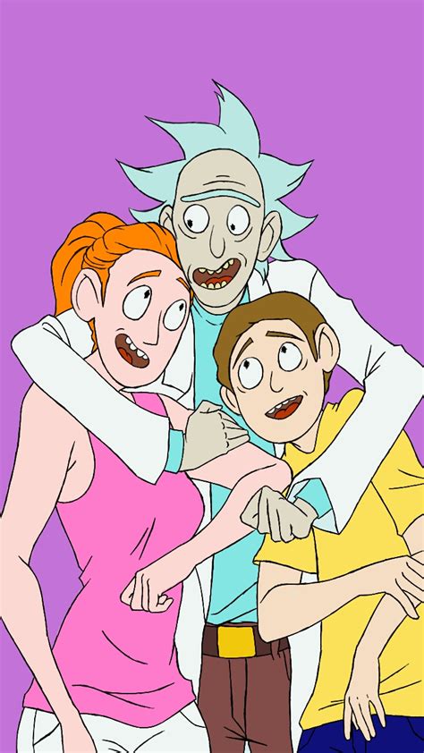 Summer, Rick, and Morty. by professorMarion on DeviantArt