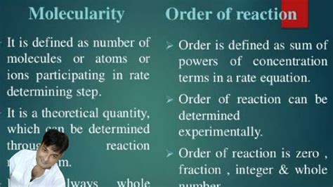 Molecularity and order of reaction - YouTube