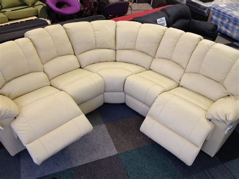 New Diego Leather Recliner Corner Sofa Group - Ivory | Leather recliner ...