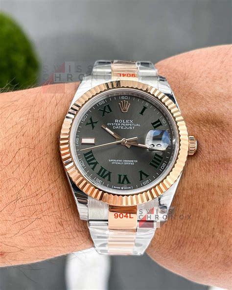 Rolex 126331 Datejust 41mm Oyster Wimbledon Rose Gold