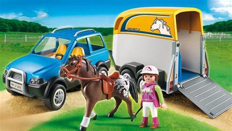 Buy Playmobil - SUV with Horse Trailer 5223