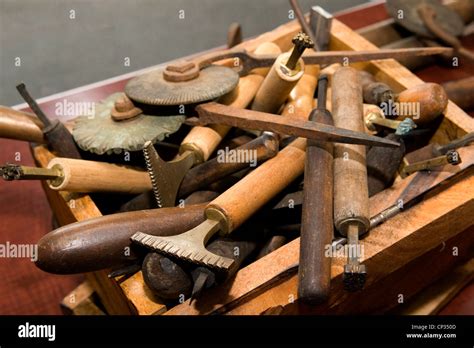 leather embossing tools Stock Photo - Alamy