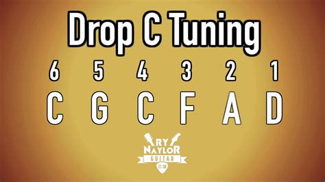 Drop C Guitar Tuning Notes - YouTube