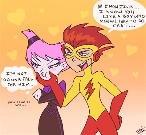 Jinx and Kid Flash | Teen titans | Pinterest | Cómics, Series y Infancia