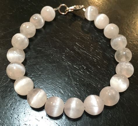 Selenite Bracelet Healing Crystal Bracelet Selenite