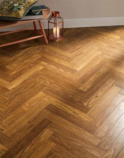 Berry Alloc Chateau Merbau Brown Parquet Herringbone Laminate Flooring