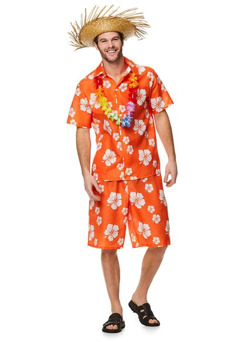 Hawaiian Themed Outfit Male | Winnie E Outfit