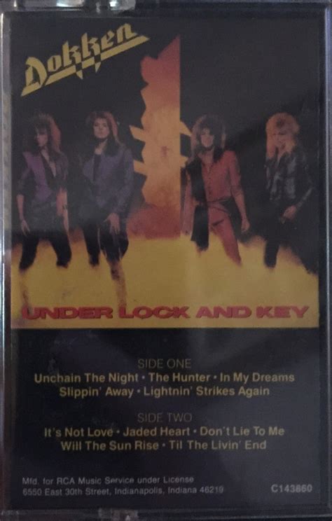 Dokken - Under Lock And Key (1985, Cassette) | Discogs