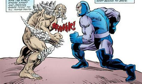 a comic book page with an image of two men fighting