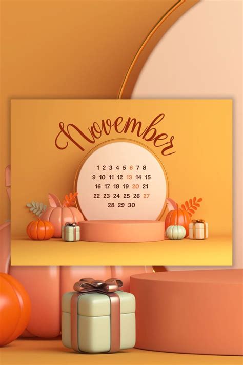 Free Fall November Calendar | November calendar, May calendar printable ...